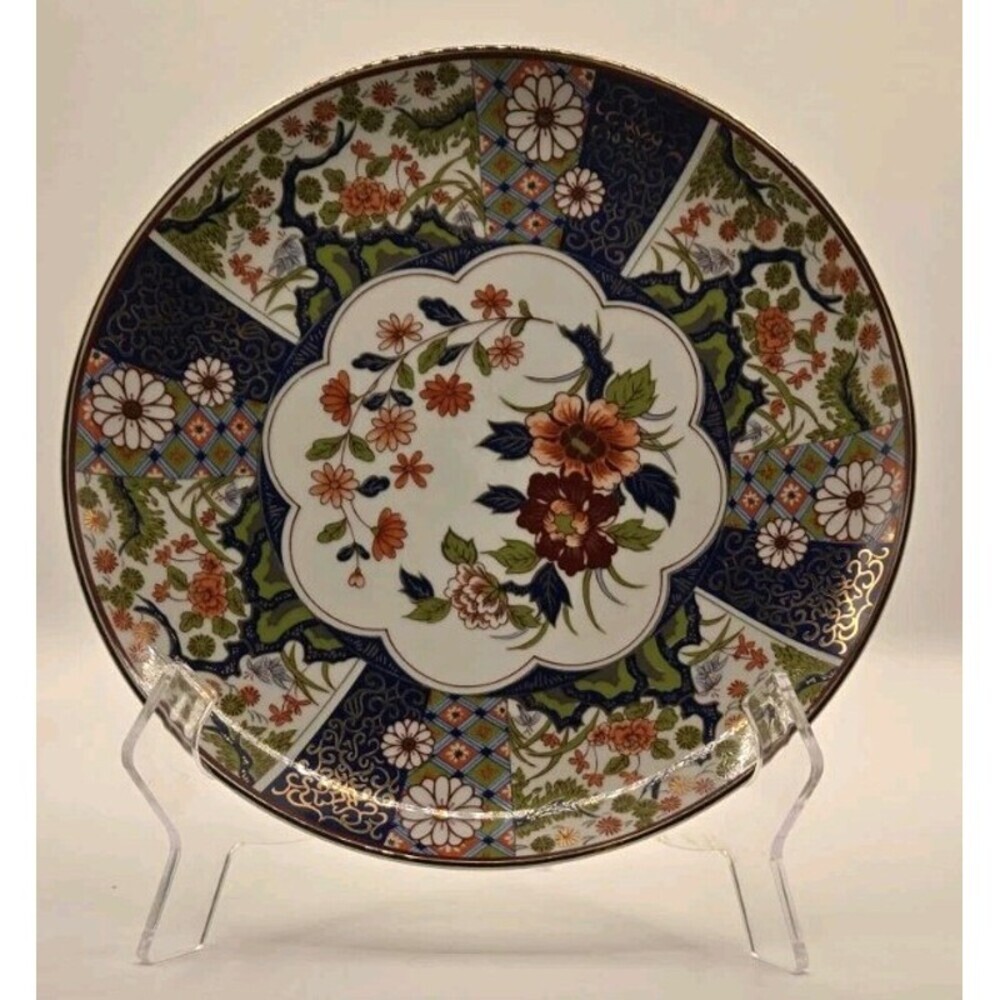Antique Medallion Chinese Export Famille Rose Floral Plate TOYO - Picture 2 of 4